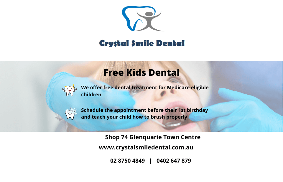 Free Dental Treatment for Eligible Children at Crystal Smile Dental! 